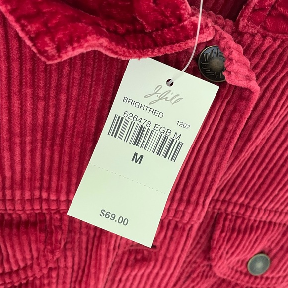 J. Jill Rich Red Corduroy Fabric - Picture 9 of 9